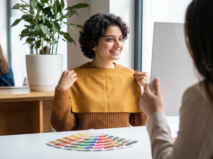 Color analysis swatches and style profiling