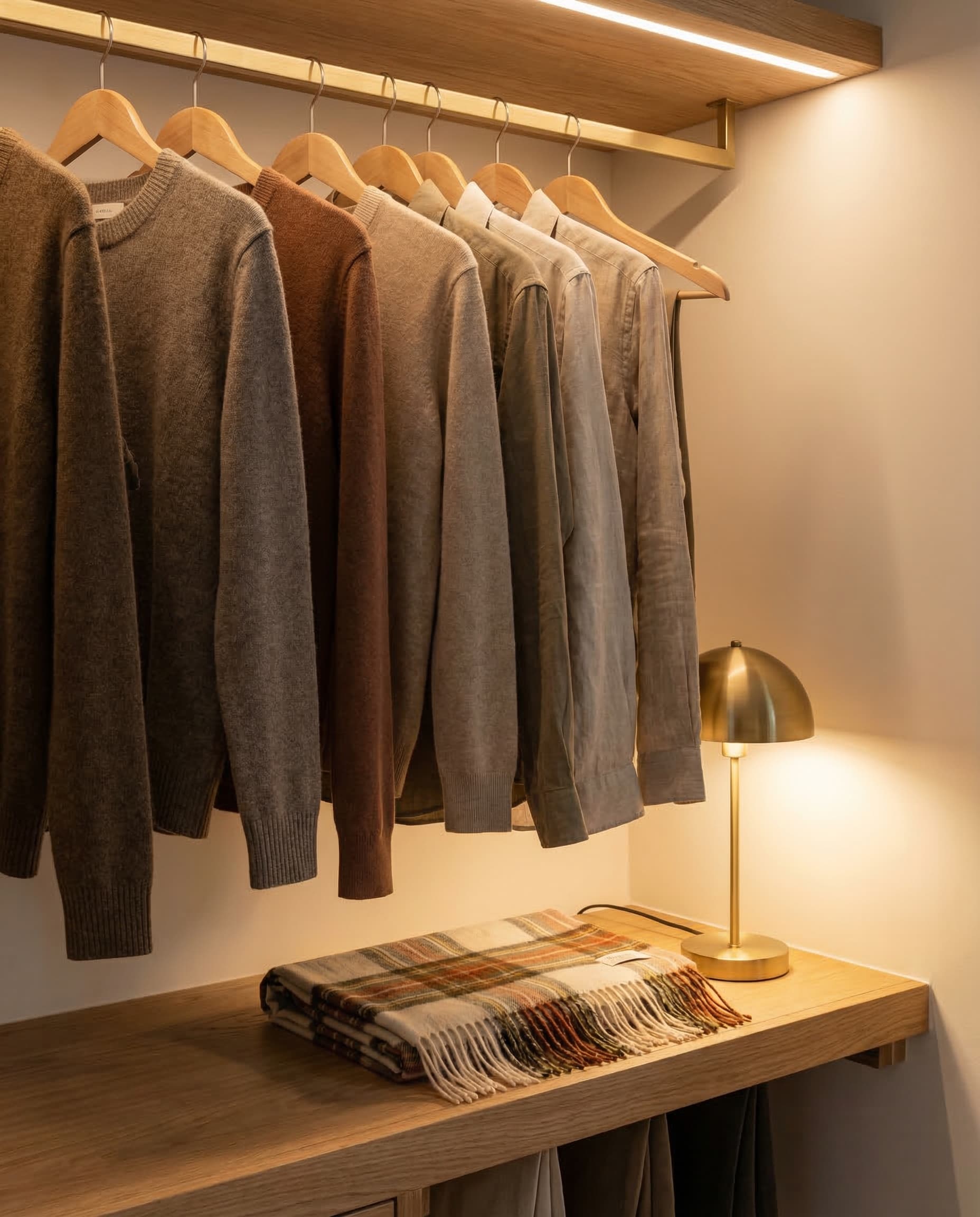 Styled wardrobe detail